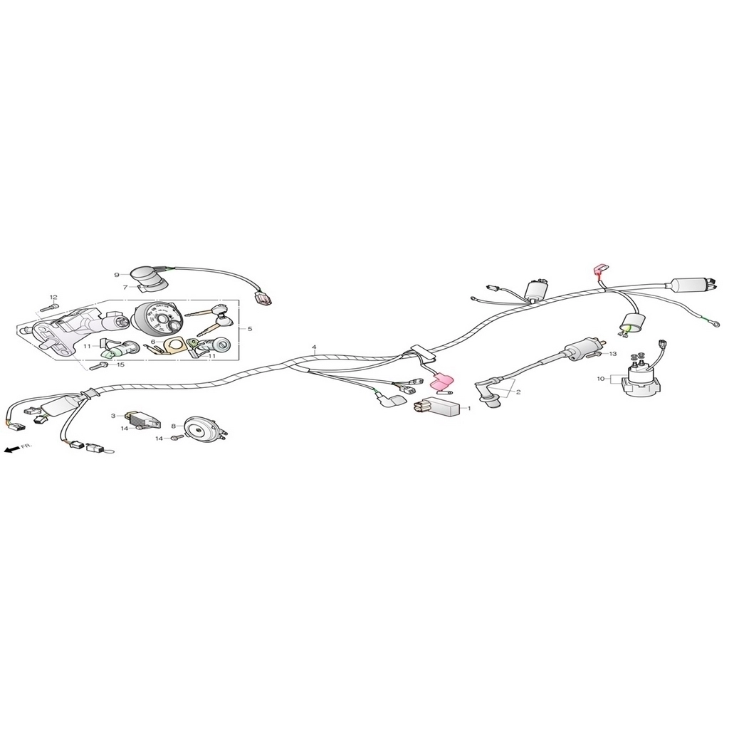 DAELIM NC125 (DL125DRT) TESISAT ATESLEME #DL125-DRT F2504